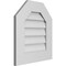 Ekena Millwork Octagonal Top Surface Mount PVC Gable Vent w/ 3-1/2"W x 1"P Standard Frame, 18"W x 20"H GVPOT18X2001SN - alternate 3